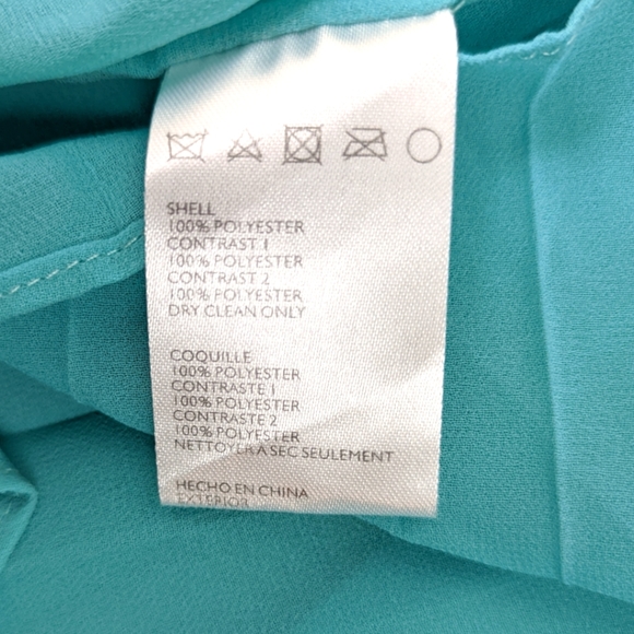 Anthropologie Maeve Pleated Racerback Shift Dress Womens Medium Petite Chiffon - Picture 14 of 14